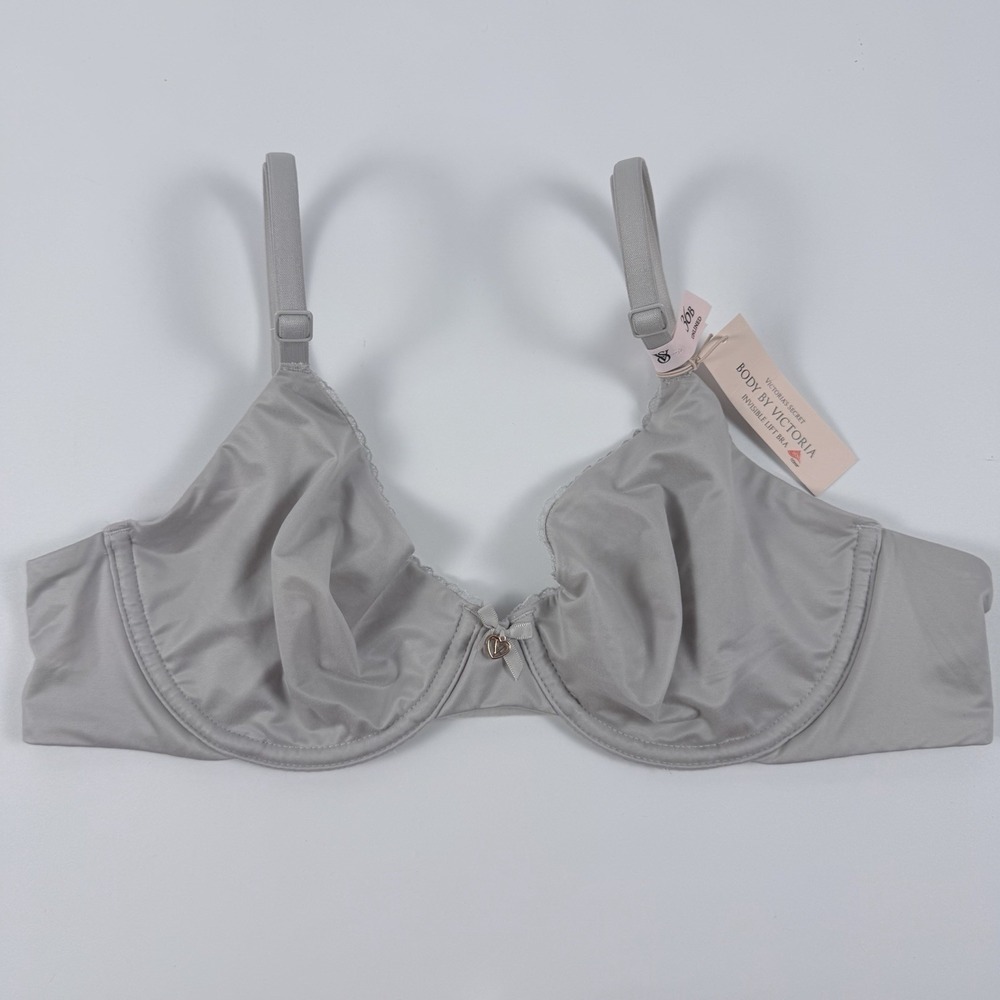 Victoria's Secret Body by Victoria Invisible Lift Unlined Smooth Gray 36B Bra